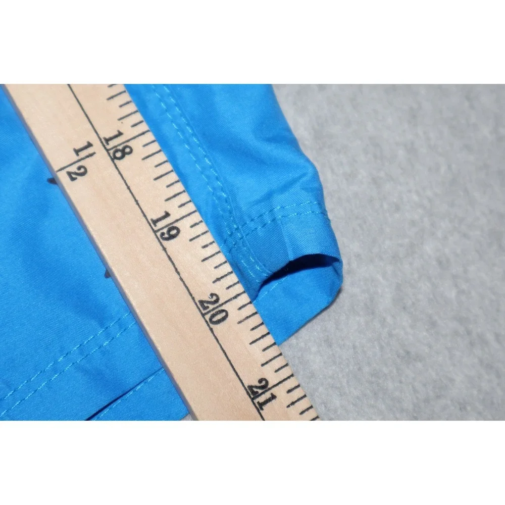 Hurley Board Shorts Men 32 Blue Solid Drawstring Swimming Surfing